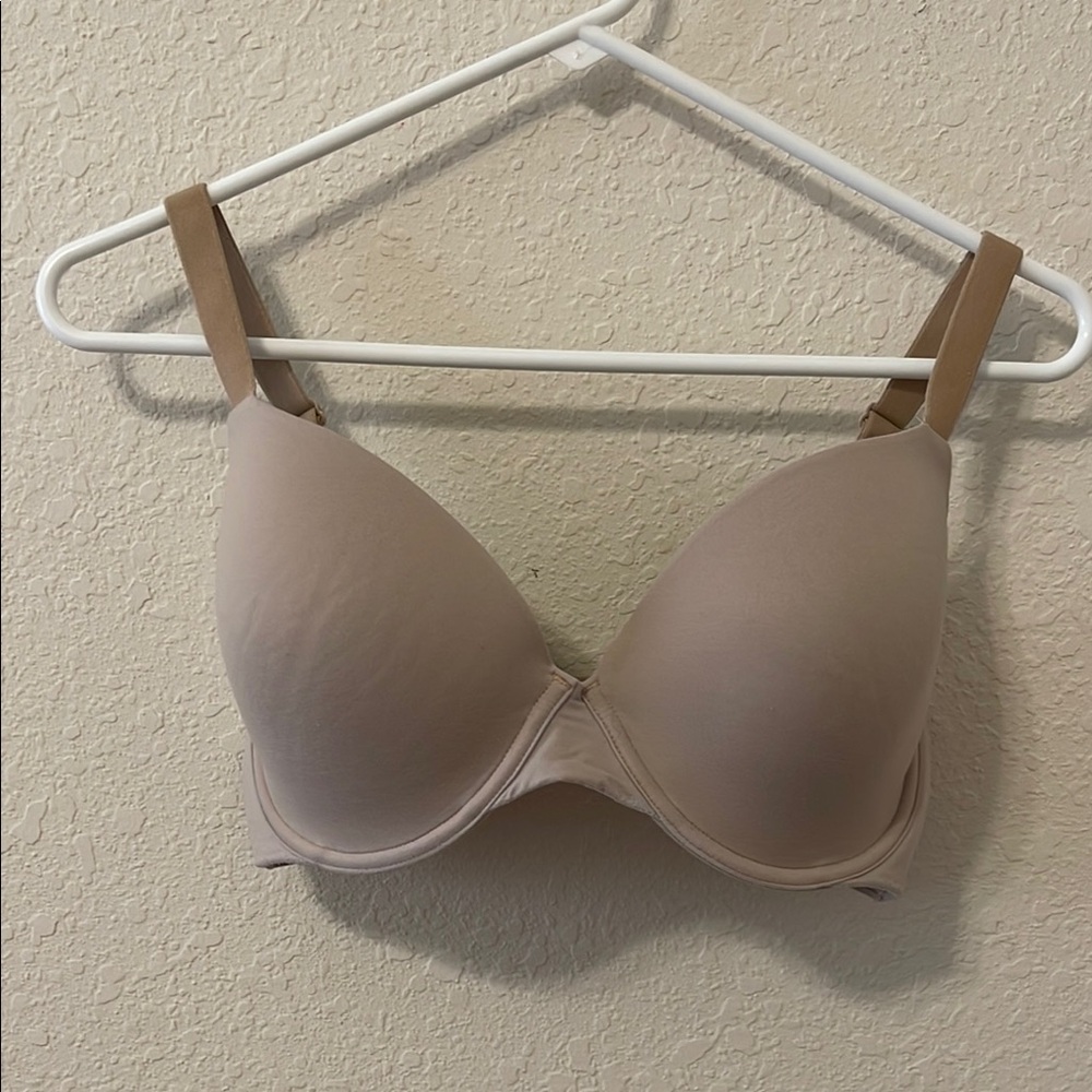 SOMA Women's Tan Enbliss full coverage Bra Sz 34DD, euc